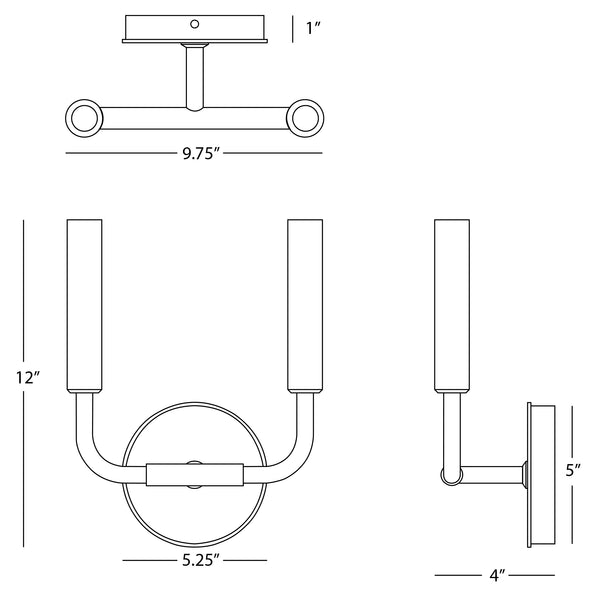 Mavisten Edition Carbonia Wall Sconce
