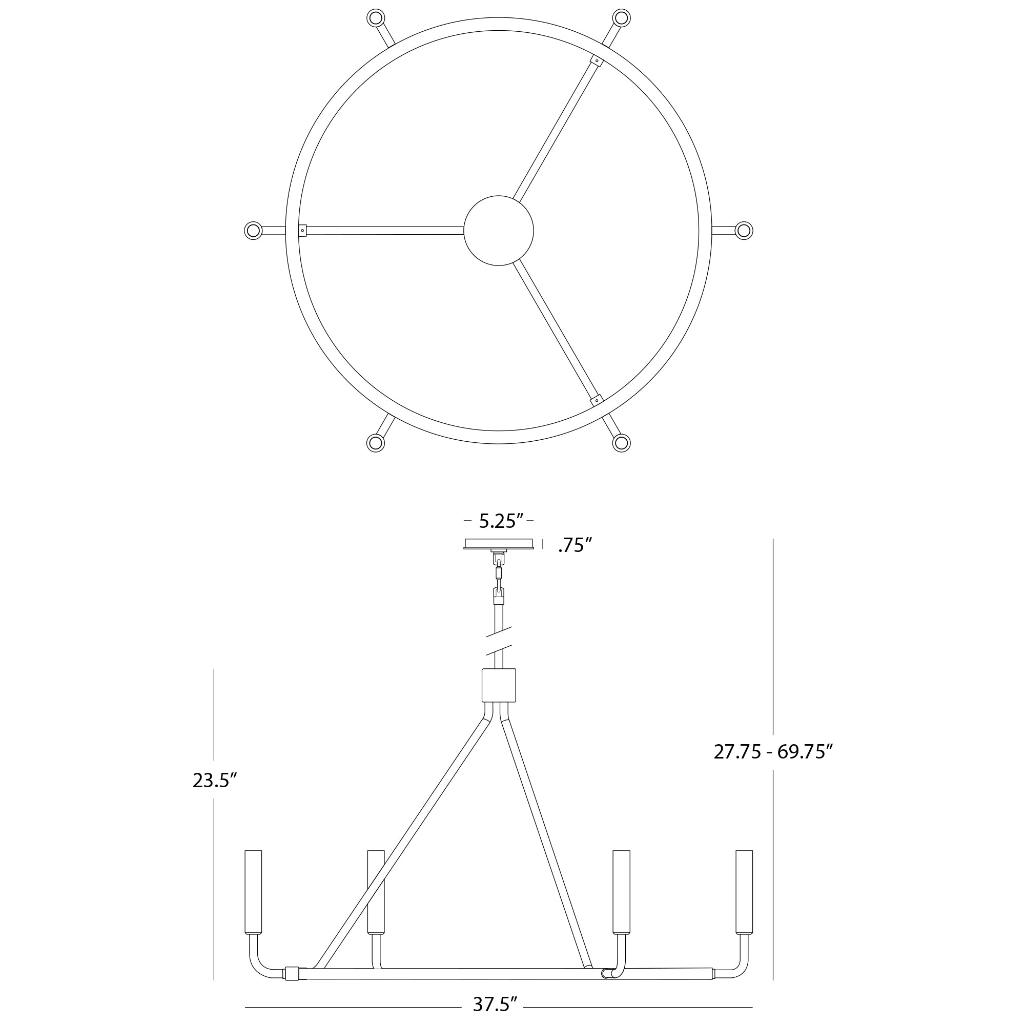 Mavisten Edition Carbonia Chandelier