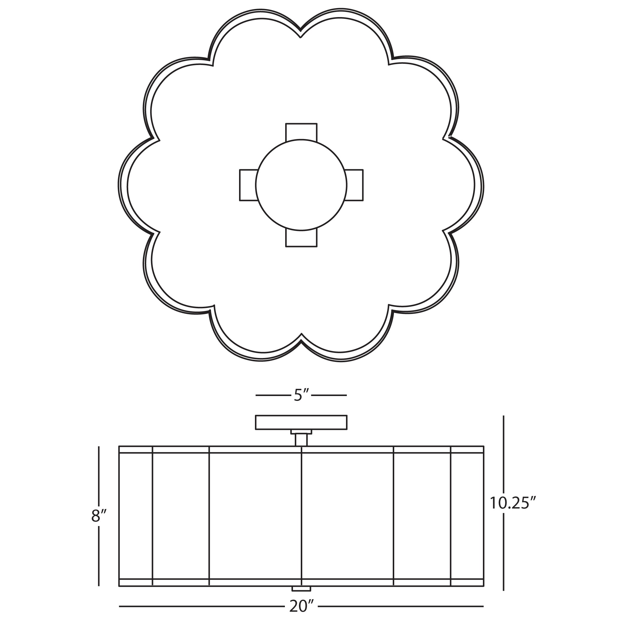 Axis Flushmount