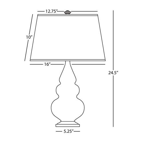 Small Triple Gourd Accent Lamp