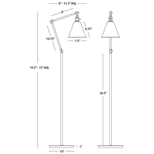 Alloy Floor Lamp