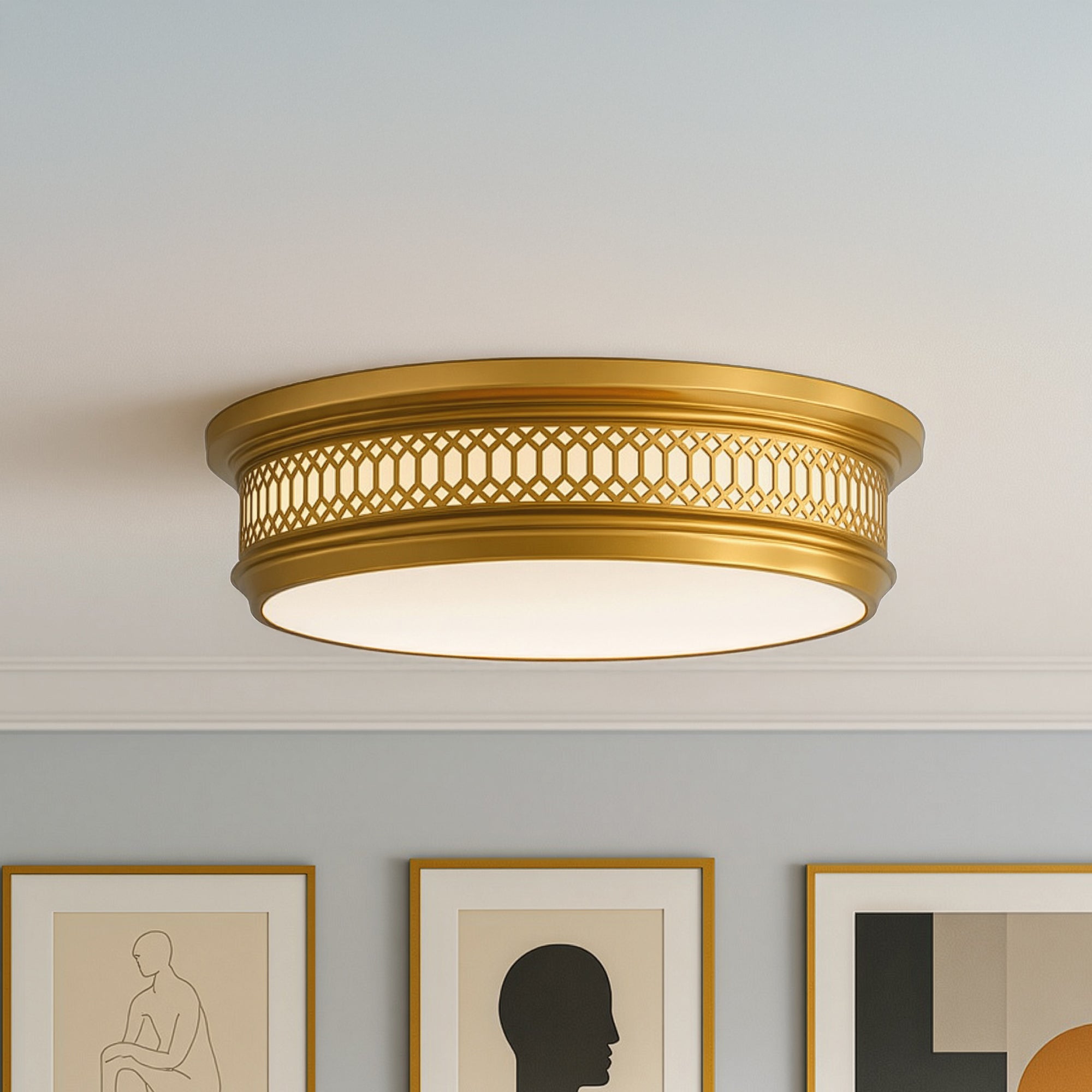 Williamsburg Tucker Flushmount