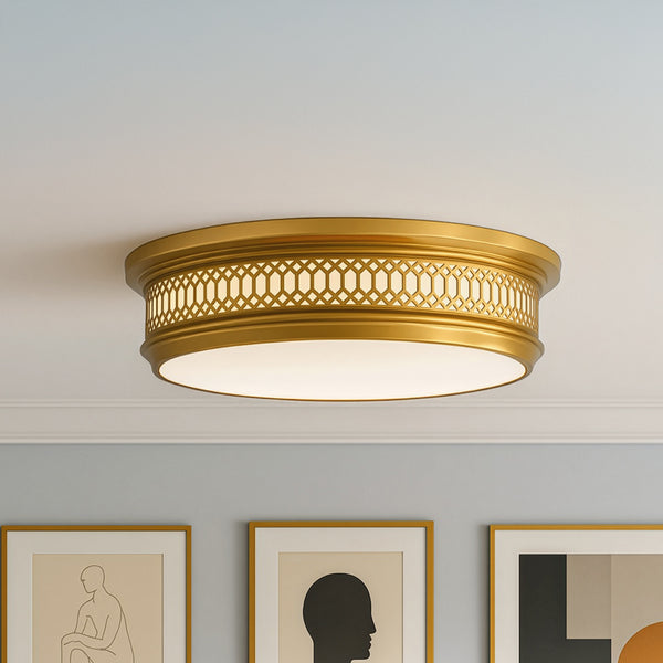 Williamsburg Tucker Flushmount
