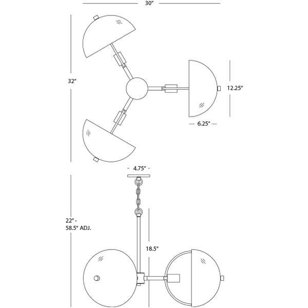 Mavisten Edition Copernica Chandelier