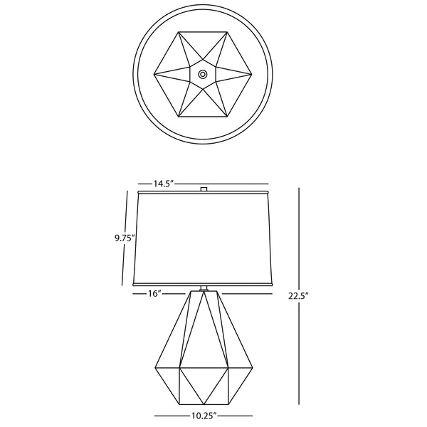 Delta Table Lamp
