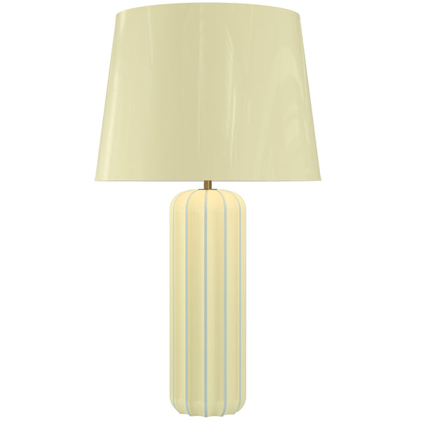 Victoria Striped Ceramic Table Lamp