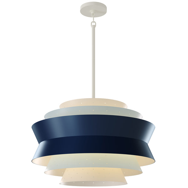 Saguaro Pendant in Midnight Blue & Sky Blue matte finish by Robert Abbey