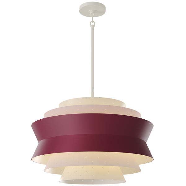 Saguaro Pendant in Sugar Plum & Wood Rose matte finish by Robert Abbey