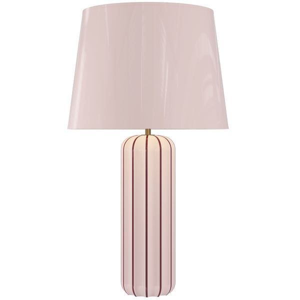 Victoria Striped Ceramic Table Lamp