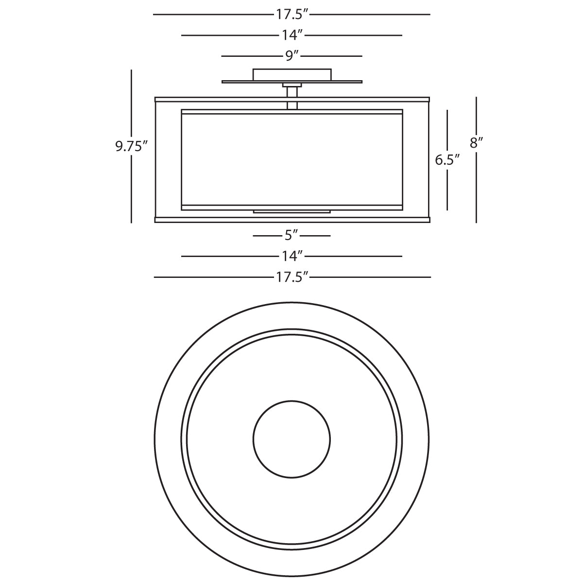 Saturnia Flushmount