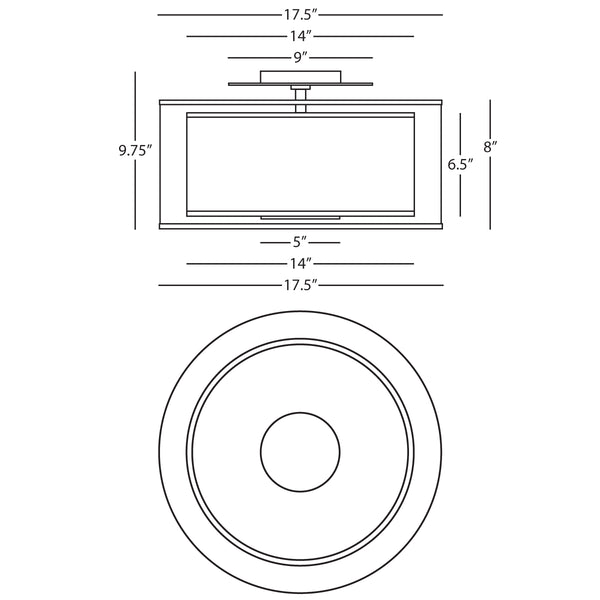 Saturnia Flushmount