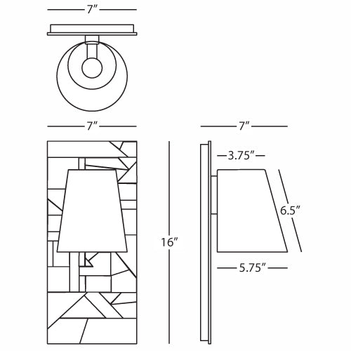 Michael Berman Brut Wall Sconce