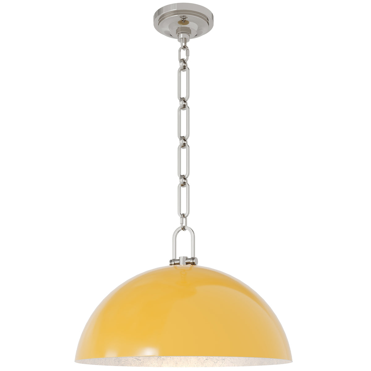 Anderson 18" Dome Pendant in Sunset with Polished Nickel