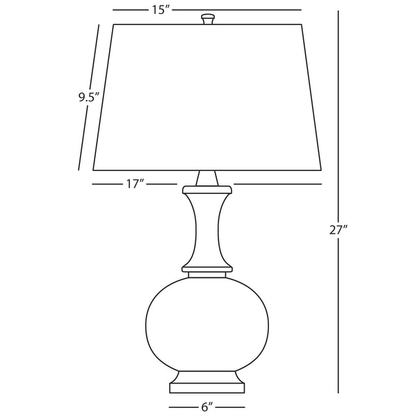 Glass Harriet Table Lamp